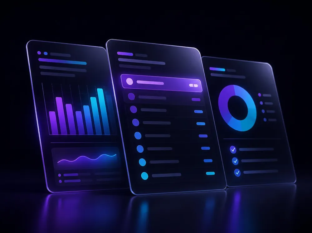 Preview of the AI visibility audit report: rankings, charts and fixes
